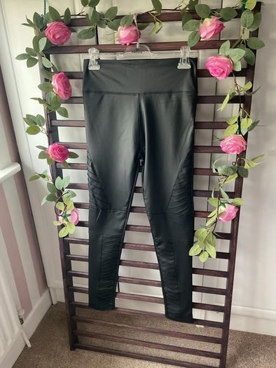 leggings Bnwt pleather black leather leggings size large/xlarge