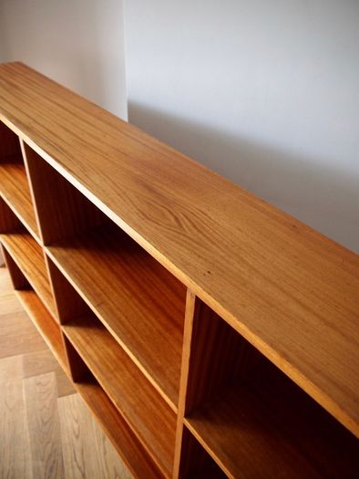 Mid Century Teak Open Shelving / Bookcase Vintage Retro 1960s