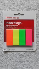 Office Depot Stationery Index Flags 50 x 20 mm Home Office School College