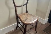Antique Rosewood Cane Seat Chair