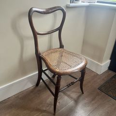 Antique Rosewood Cane Seat Chair