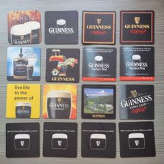 16 Vintage Guinness Irish Stout Mats/Coasters 1990s & 2000s