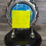 Vintage Majak Desk Clock Soviet Crystal Glass Clock USSR Mechanical Wind Up 1970s Not Working Parts Repair Image 10