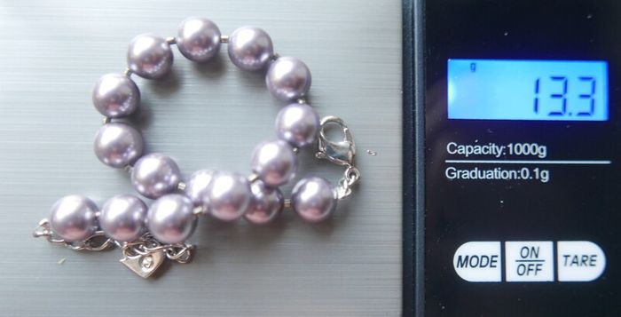 Swarovski Purple Pearl Bracelet