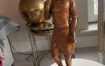 Old Hand Carved Wooden Sculpture