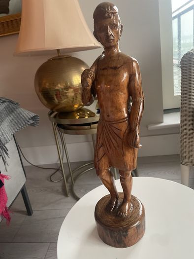 Old Hand Carved Wooden Sculpture