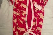 Leigh tucker red reindeer Xmas family onesie pyjamas