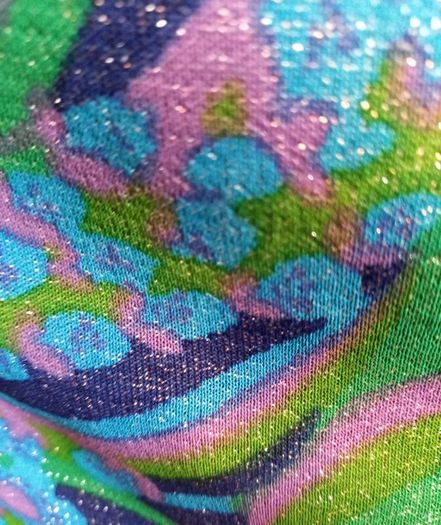 Psychedelic Vintage 60s Lurex Skirt