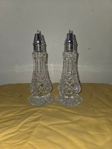 Galway Crystal Salt and Pepper Shakers