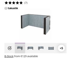 t.akustik desk top sound absorber 120