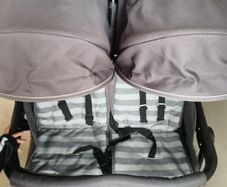 Double stroller and car seat