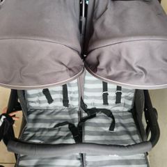Double stroller and car seat