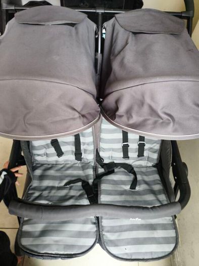 Double stroller and car seat