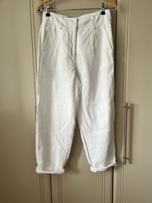 M&S linen trousers uk8