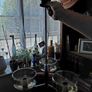 Antique G Sciolari lustre 3 arm ceiling and wall lights 1960s Image 7