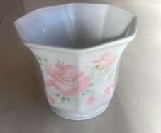 Vintage 70's/80's Coloroll Floral Ceramic Pot.