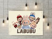Labubu dolls printed picture on pvc foamex board