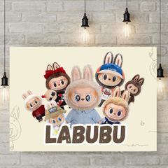 Labubu dolls printed picture on pvc foamex board