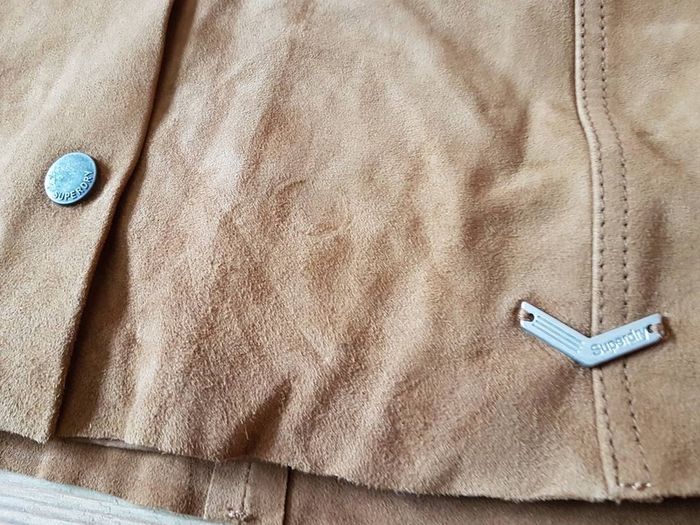 skirt leather brown superdry Medium Size M Brand new