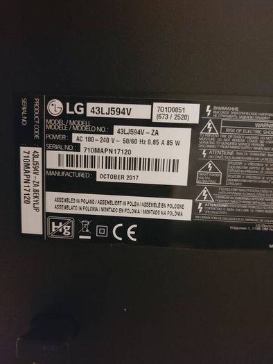 LG 43 inch TV