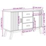 Sideboard Brown 114x43x73.5 cm Image 5