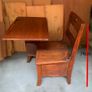 Vintage 1920's American Oak Childs desk Image 4