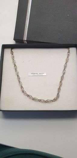 silver necklace