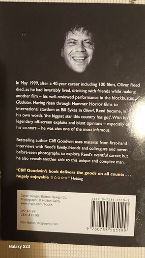 Evil Spirits. The Life Of Oliver Reed by Cliff Reed.