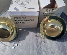 2 Eyeball Downlights Brass