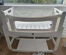 SnuzPod 2 Bedside Crib - Full Bundle (All White)