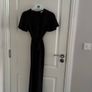 Black Next Lipsy Cut Out Flutter Sleeve jumpsuit Age 11 Girls Image 6