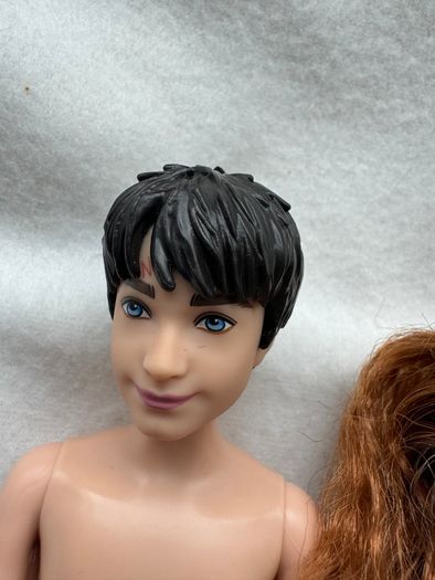 Harry Potter and Hermoine Granger Tangled hair Mattel 2018  Used Please look at the pictures