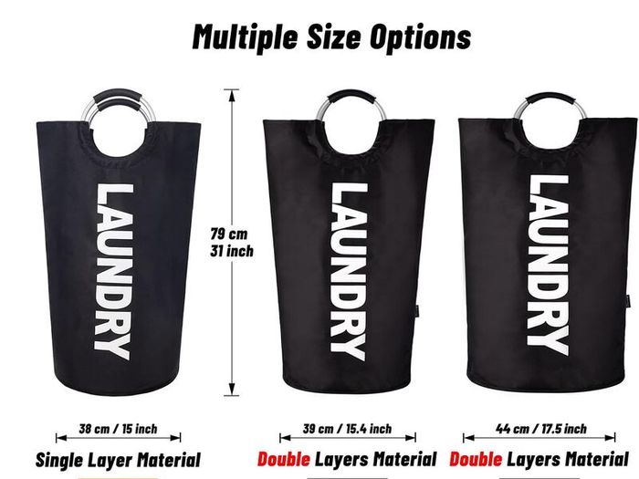 Caroeas 90L Collapsible Laundry Basket Waterproof Laundry Bag with Handles - Brand New