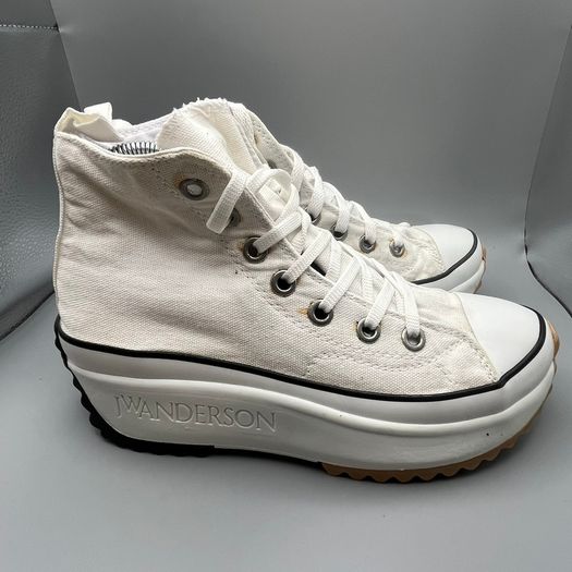 Converse Run Star Hike Platform Trainers White JW Anderson Womens UK 5 EU 38