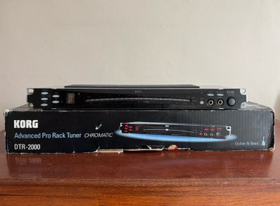 KORG DTR-2000 Digital Rackmount Tuner Built-in Mic Guitar/Bass Silver/Black