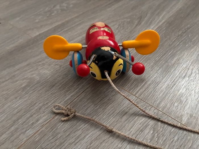 Vintage Wooden & Musical Toddler Toy Bundle - 4 Pieces