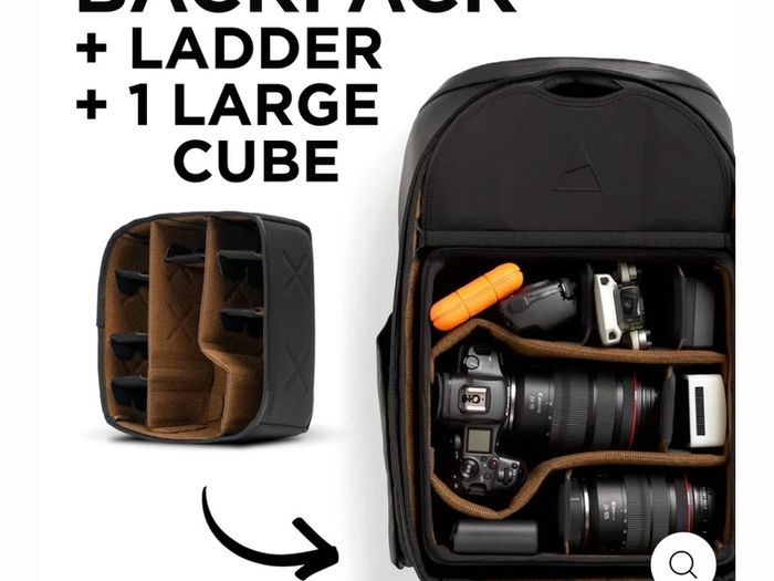 Gomatic Peter McKinnon Camera Backpack 25L with Ladder and Large Cube