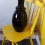 Large Tall -  Black Glass Vase Image 5