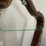 Pair of Large Ornate Harp Display Units, Glass Shelves & Lighting Image 6