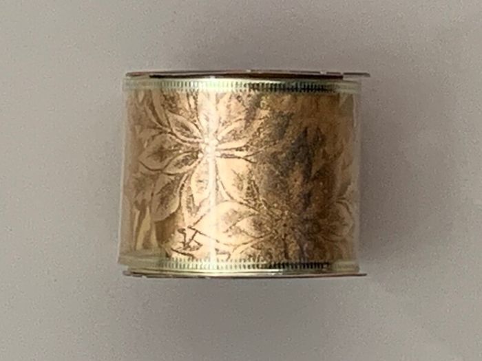 Silver Santa Claus Christmas Tree Ribbon