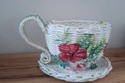 Tea Cup Basket