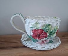Tea Cup Basket