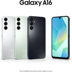 Samsung Galaxy A16 Android Smartphone, Super Amoled 6.7" Screen, Multiple Cameras, 128GB Storage, Blue Black, 3 Year Manufacturer Extended Warranty (UK Version)