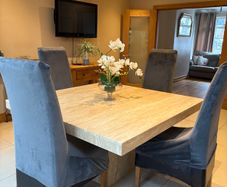 Dining table and chairs