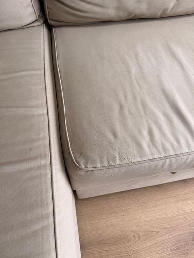 IKEA Manstad corner sofa bed with storage
