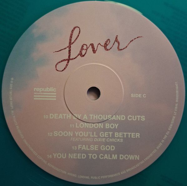 Taylor Swift  Lover Vinyl, LP, Pink Vinyl, LP, Blue Translucent