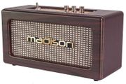 VINTAGE MADISON Battery Powered Vintage Speaker with USB, Bluetooth and AUX-IN Wooden Finish