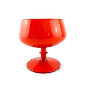 Mid century glass compote