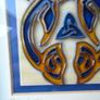Glass painting, Celtic Seahorse.Celtic Illuminations picture.Home decor.Gift Image 7