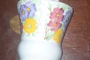 Very Old Ceramic Wall Pocket Planter by E. Radford Pottery, England, likely produced during the 1930s or 1940s,